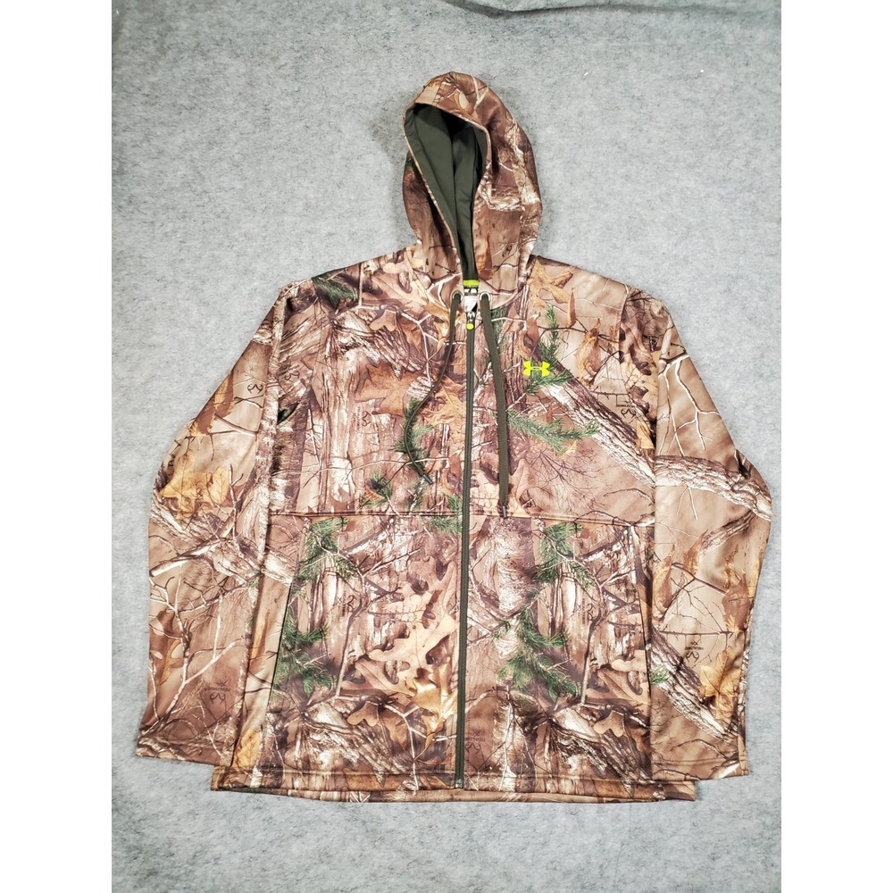 Under Armour Scent Control Infrared Camo Hooded Barrier Jacket Realtree 2XL ECU